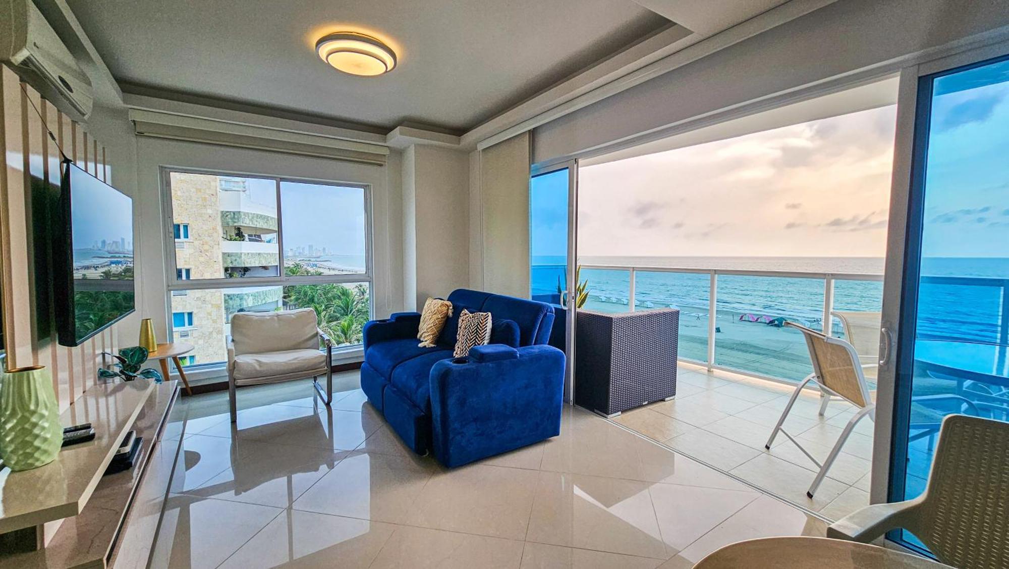 Cartagena Luxury Apartment, Sector Morros, Vista Y Salida Al Mar Edificio Sunshine מראה חיצוני תמונה